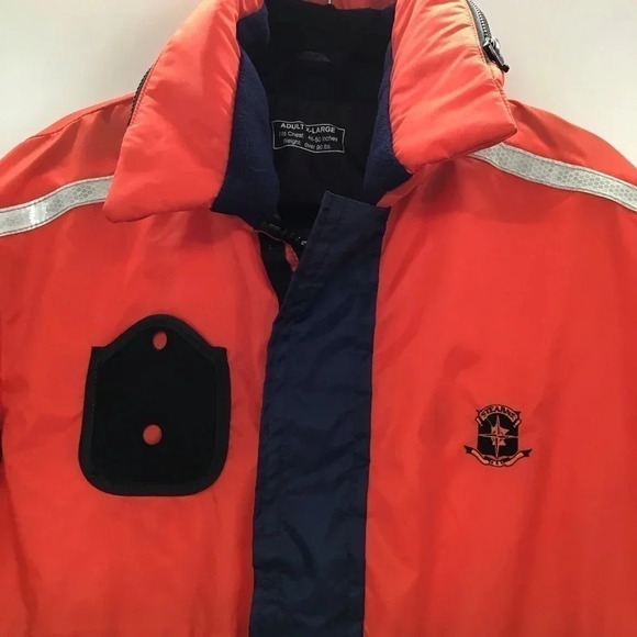 Stearns Men’s Windward Flotation Jacket Orange/Navy Winter Size XL - Picture 4 of 15